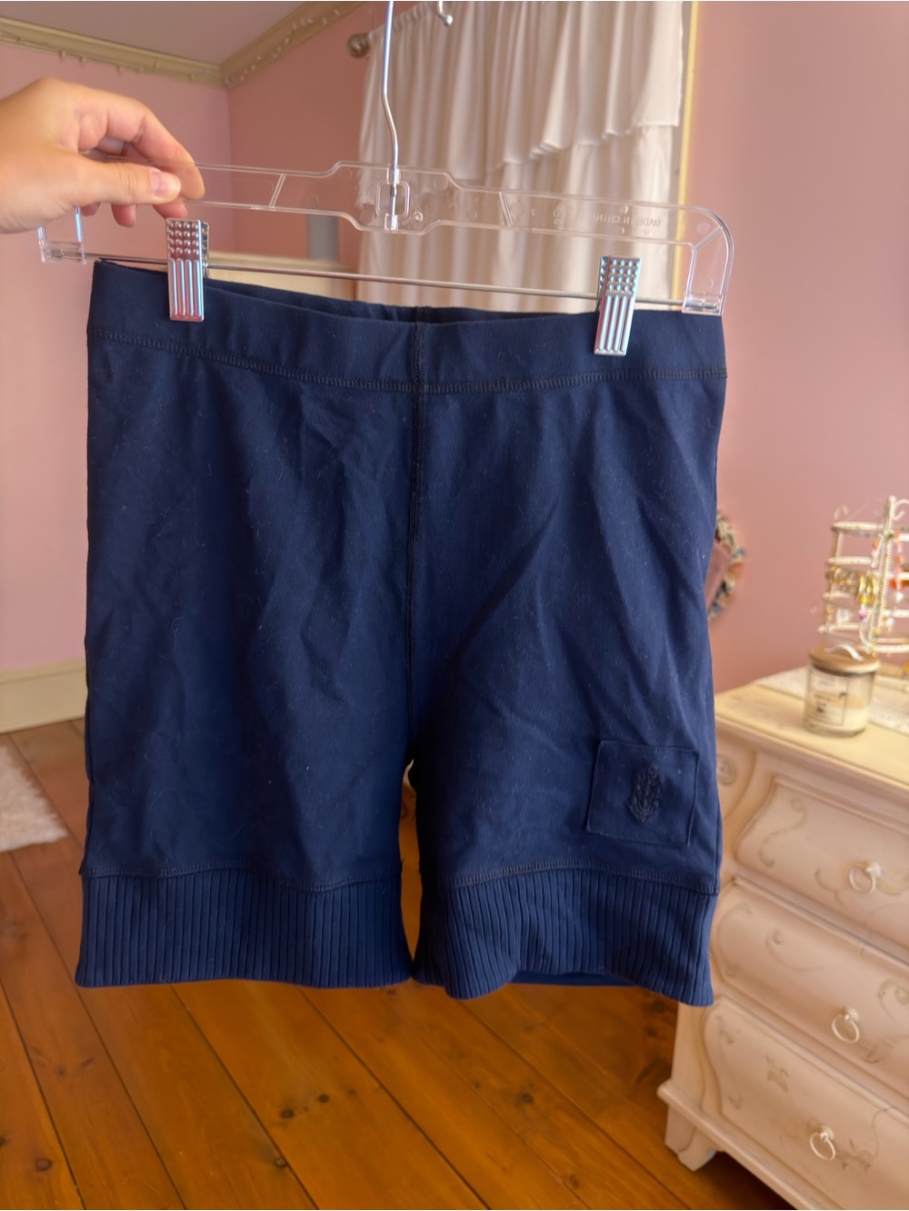 Free People Movement Navy Biker Shorts